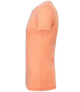 Bella Canvas 3413C Unisex Adulto Tri-Blend Camiseta de manga corta 3,8 oz Fine Jersey Peach Solid Pattern 3413C Tri-Blend Camiseta - Product Image 3