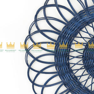 Placas de cargador de ratán rústicas sostenibles hechas a mano al mejor precio, Mantel Individual redondo de ratán ecológico Natural en Vietnam - Product Image 5