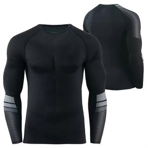 Custom Printed Summer Running Tee Fitness Sports Gym Wear Compression Mens O Neck <b>T</b>-<b>Shirt</b> Breathable Quick Dry for Cycling - Product Image 1
