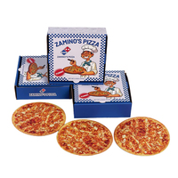 Lot de 35 sacs Mylar et boîtes à fermeture réutilisable découpée sur mesure, anti-odeur, refermable, pour pizza exotique, 3,5g