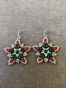 ต่างหูปักลายต่างหูแฟชั่นใหม่ต่างหูลูกปัดแฮนด์เมดสำหรับผู้หญิงและเด็กผู้หญิงจากอินเดีย - Product Image 5