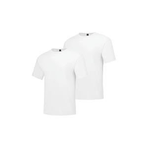 เสื้อยืดผู้ชายคอกลมแขนสั้นผ้าฝ้ายพรีเมี่ยม, เสื้อยืดคอกลมสีพื้นเสื้อทรงหลวมลำลอง - Product Image 1