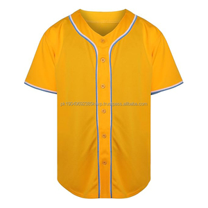 OEM Custom Printing Summer 100%polyester Mesh Quick Dry Sport Jersey Lightweight Button Closure <b>Baseball</b> Sports Uniforms - Product Image 1
