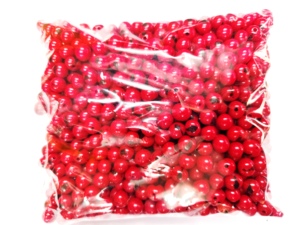 Perles d'açaï rouges faites à la main – Perles artisanales écologiques pour colliers, bracelets et boucles d'oreilles - Product Image 1