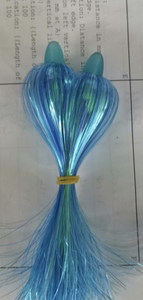 Kunden spezifische Mylar Lametta Metall oder Kunststoff Kopf Staub tuch Meerwasser Troll ing Angel köder OEM Angel geräte Hersteller - Product Image 4