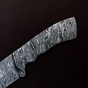 มีด JEXMOO OEM ผลิตตามสั่ง ทำด้วยมือจากเหล็กดามัสกัส ใบมีดเปล่า ลายหยดน้ำอเนกประสงค์ สำหรับใช้งานกลางแจ้ง ของขวัญสุดเพอร์เฟกต์ - Product Image 4