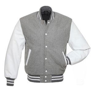 Custom Varsity <b>Jackets</b> Embroidered Letterman <b>Jackets</b> Supplier <b>Jackets</b> <b>Men</b> Vintage Blank <b>Leather</b> Sleeve Black Varsity <b>Jackets</b> - Product Image 3