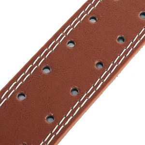 cowhide Leather Weight Lifting leather Training Belts Custom Logo Fitness Waist Belts gym Use - Product Image 4