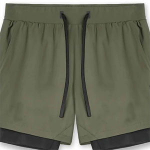 กางเกงขาสั้นผูกเชือกลำลองผู้ชายไซส์ XXS น้ำหนักเบาผ้าสแปนเด็กซ์สำหรับการฝึกการวิ่งการเดินกระเป๋าลายกลางแบบทึบสำหรับทุกวัน - Product Image 6