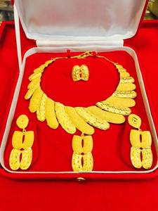 สร้อยคอชุบทอง 18K สุดฮิตสำหรับผู้หญิง สไตล์วินเทจ ประดับเพชรซิร์คอน เหมาะสำหรับงานปาร์ตี้ งานแต่งงาน สินค้าพร้อมส่ง ของขวัญแต่งงานสไตล์แอฟริกัน - Product Image 5