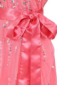 Élégante robe de soirée de luxe florale Aline robe de bal à manches une broderie de paillettes perlées longue forme de corps de haute qualité - Product Image 2