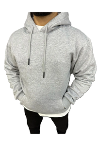 Sudadera con capucha de gran tamaño personalizada de alta calidad, gran oferta, ropa de calle, sudadera esencial, Jersey de algodón, sudaderas con capucha en blanco para hombre, color negro - Product Image 5