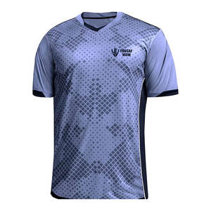 เสื้อฟุตบอลสำหรับผู้ใหญ่น้ำหนักเบาผ้าโพลีเอสเตอร์ระบายอากาศได้ดีผ้า100% - Product Image 1