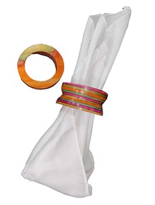 Handmade Natural Wooden Napkin <b>Rings</b> with Fringes Boho Style Christmas Napkin Box Decoration Wood Tissue Holder - Product Image 4