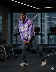 Rexfit Sports Mens Zip Front <b>Hoodie</b> with Distressed Embroidery Best <b>Soft</b> Fleece Hooded Sweatshirt Casual Winter Streetwear - Product Image 3