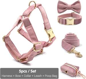 <span class=keywords><strong>Harness</strong></span> Anjing Lucu dan Kerah Anjing Mewah Yang Nyaman dengan Set Tali Dasi Kupu-kupu Yang Dapat Dilepas - Product Image 2
