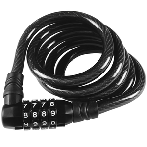 Adecuado para vehículos de dos ruedas, este es un candado de cable de bicicleta patentado con combinación reiniciable de 4 dígitos y fabricado en Taiwán - Product Image 1