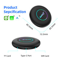 Tbox Ultra-4G Android 15 AI Smart Box 8G 128GB Qualcomm SM6350 CarPlay sans fil Android Auto Dongle GPS intégré Portable pour voiture