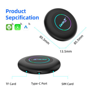 กล่องอัจฉริยะ Ultra-4G แอนดรอยด์<span class=keywords><strong>15</strong></span> Ai 8g 128GB Qualcomm SM6350ไร้สาย <span class=keywords><strong>CarPlay</strong></span> Android Auto ในตัว GPS ดองเกิลแบบพกพา - Product Image 3