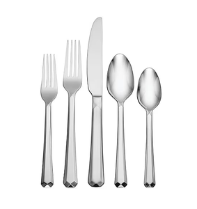 Ensemble de couverts cuillère en acier artisanat de luxe cuillère à dessert artisanat 5 pièces cuillère à crème glacée à dessert prix le plus bas - Product Image 6