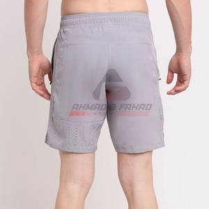 Servicio OEM al por mayor pantalones cortos informales para hombre de diseño personalizado nueva llegada 100% algodón ropa para adultos con cintura elástica patrón sólido - Product Image 3