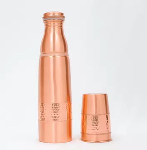 Bouteille d'eau en cuivre pur imprimée personnalisée à conception 2025 - Product Image 5