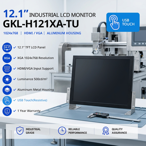 Premium <b>Plug</b> and Play Rack Monitor <b>USB</b> PNP Rack Touch Monitor Rack Mount PNP Monitor With Rack Mount Brackets - Product Image 1