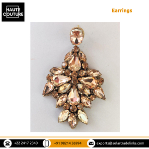 Hermosos Pendientes de Diseño para Novia, Hechos a Mano con Piedras y Cristales en Oro Rosa, para Mujer, al Precio Más Bajo del Mercado - Product Image 6