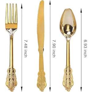 Juego de Cubiertos de Boda de Lujo de Acero Inoxidable de Alta Calidad, Cubiertos Ecológicos Reutilizables, Color Personalizado, Pulido Mate Americano - Product Image 6