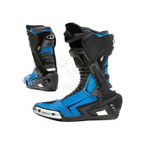 Chaussures de sport en cuir imperméables et respirantes pour moto, bottes de course pour moto, motocross pour hommes - Product Image 4