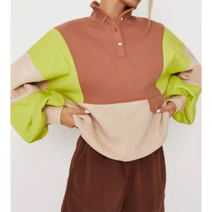 PRIX FOB BAS Sweat-shirts pour femmes 100% coton, coupe oversize, épaules tombantes, grammage lourd 500GSM, manches longues, style décontracté, à capuche - Product Image 5