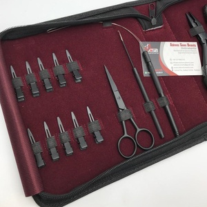 Kit de herramientas de extensión de cabello negro mate de alta calidad ¡Venta al por mayor! ¡Alicate de cinta de acero inoxidable de grado quirúrgico! - Product Image 3