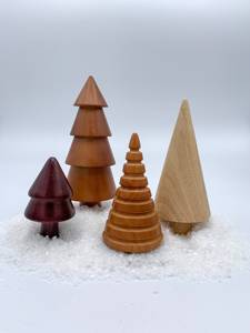 Árbol de Navidad de madera ecológico de Loto Azul perfecto para una acogedora casa de vacaciones y vibraciones festivas 2024 - Product Image 3