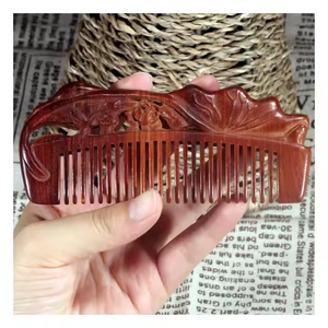 100% peine de pelo de bambú de madera con logotipo personalizado de alta calidad biodegradable ecológico natural barato para uso en hoteles o viajes disponible - Product Image 4