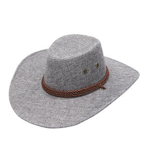 Chapeau en cuir personnalisé de qualité supérieure, vente en gros, design fou, cuir noir, hommes, femmes, taille moyenne, grande taille, extérieur, adulte, unisexe, chapeau de cowboy - Product Image 1