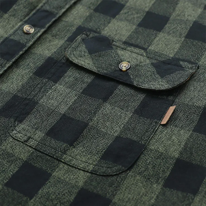 Chemises en flanelle à carreaux de nouvelle conception pour hommes, coupe classique, chemise à manches longues décontractée très populaire - Product Image 4