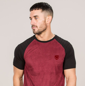 Custom Screen Print <b>Men's</b> Baseball Style <b>T</b>-<b>Shirt</b> Heavyweight 230gsm 100% Cotton with <b>Curve</b> <b>Hem</b> Screen Printed <b>T</b>-<b>Shirt</b> - Product Image 3