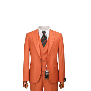 Costume de mariage pour hommes 2025 Slimfit Costume en viscose de haute qualité avec fermeture à glissière à bouton - Product Image 2