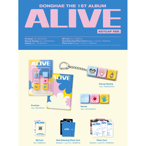 ซุปเปอร์จูเนียร์ ดงเฮ - อัลบั้มเต็มชุดแรก ALIVE รุ่น KEYCAP KEYRING - Product Image 1