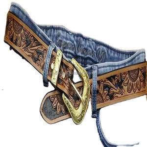 OEM Strong Stitched Western <b>Leather</b> Hand Tooling <b>Belt</b> Floral Embossed High Finish Western Pattern <b>Leather</b> Cowboy <b>Belt</b> All Size - Product Image 1
