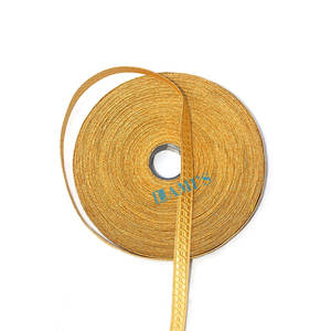 Adornos de encaje trenzado metálico dorado Galoon Tressee venta al por mayor trenza de encaje elegante francés en hilo de oro metálico - Product Image 2