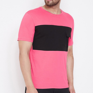 Camiseta de sublimación para hombre de mejor diseño 100% poliéster hecho Color sólido transpirable peso ligero camisetas de manga corta para hombre - Product Image 4