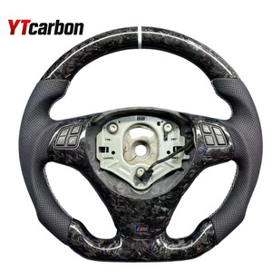 Ytcarbon พวงมาลัยคาร์บอนไฟเบอร์หนังสีแดงพื้นเรียบ M ประสิทธิภาพสูงสำหรับ X1 M3 E81เมตร E82 E84 E90 E91 <span class=keywords><strong>E93</strong></span> E92 - Product Image 6