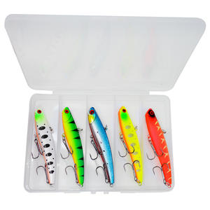 Leurre de pêche Vib 95 mm 26 g pour eau salée et eau douce, leurre artificiel dur en métal, appât VIB coulant pour la pêche au culter et à l'alboum - Product Image 6