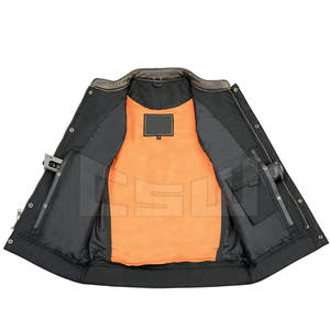 Real Leather <b>Men</b> Fashion <b>Vest</b> Made in High Quality Best Design Leather <b>Vest</b> - Product Image 6