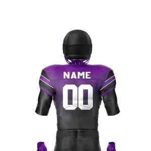 Ventes en gros d'uniformes de football américain pour hommes adultes, ensemble personnalisé, respirant, 100% polyester, jersey à séchage rapide, sublimation complète - Product Image 5