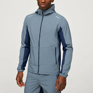 Vestes Softshell de haute qualité avec logo personnalisé, blocs de couleur, légères, coupe-vent pour hommes - Product Image 1