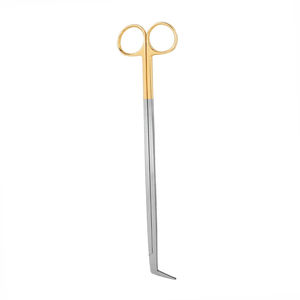 Ciseaux vasculaires MEDIHEAL SURGICAL CORPORATION de qualité supérieure en acier inoxydable, finition sablée, lame angulaire demi-or pour interventions chirurgicales - Product Image 4