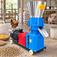 Nouvelle machine à granulés à matrice plate avec construction en acier inoxydable, équipement de fabrication d'aliments pour animaux à haute efficacité pour usage agricole
