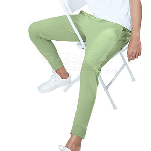 Pantalones de chándal para hombre con cintura elástica y cordón ajustable, perfectos para entrenamiento de gimnasia y uso diario - Product Image 4